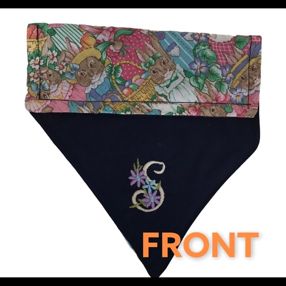 DOG BANDANA EASTER MONOGRAMMED S EMBROIDERED - Picture 2 of 7